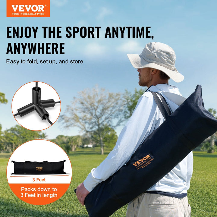 Elevate Your Game with the Portable Adjustable Badminton Volleyball Pickleball Tennis Net Set