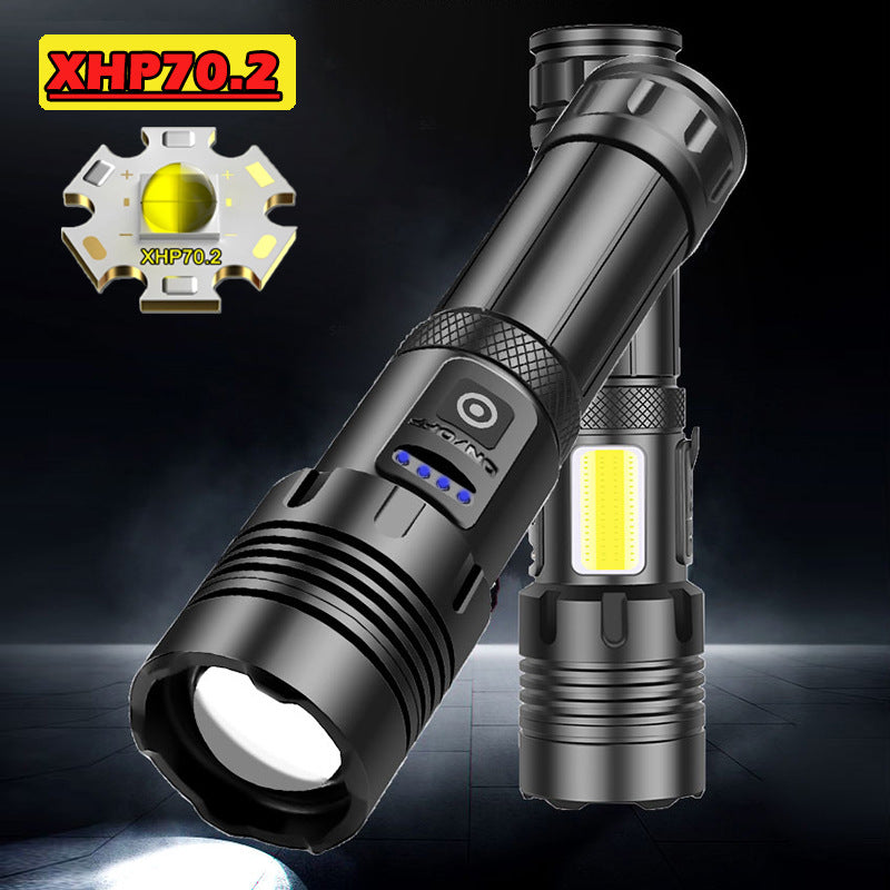 Strong Light Outdoor Camping Emergency Rechargeable Flashlight