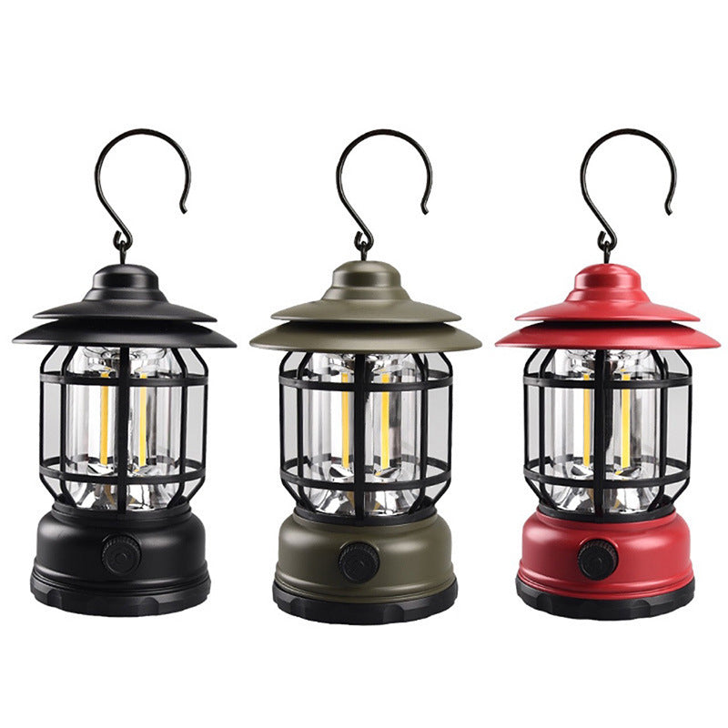 Retro Multifunctional Warm Light Camping Lantern