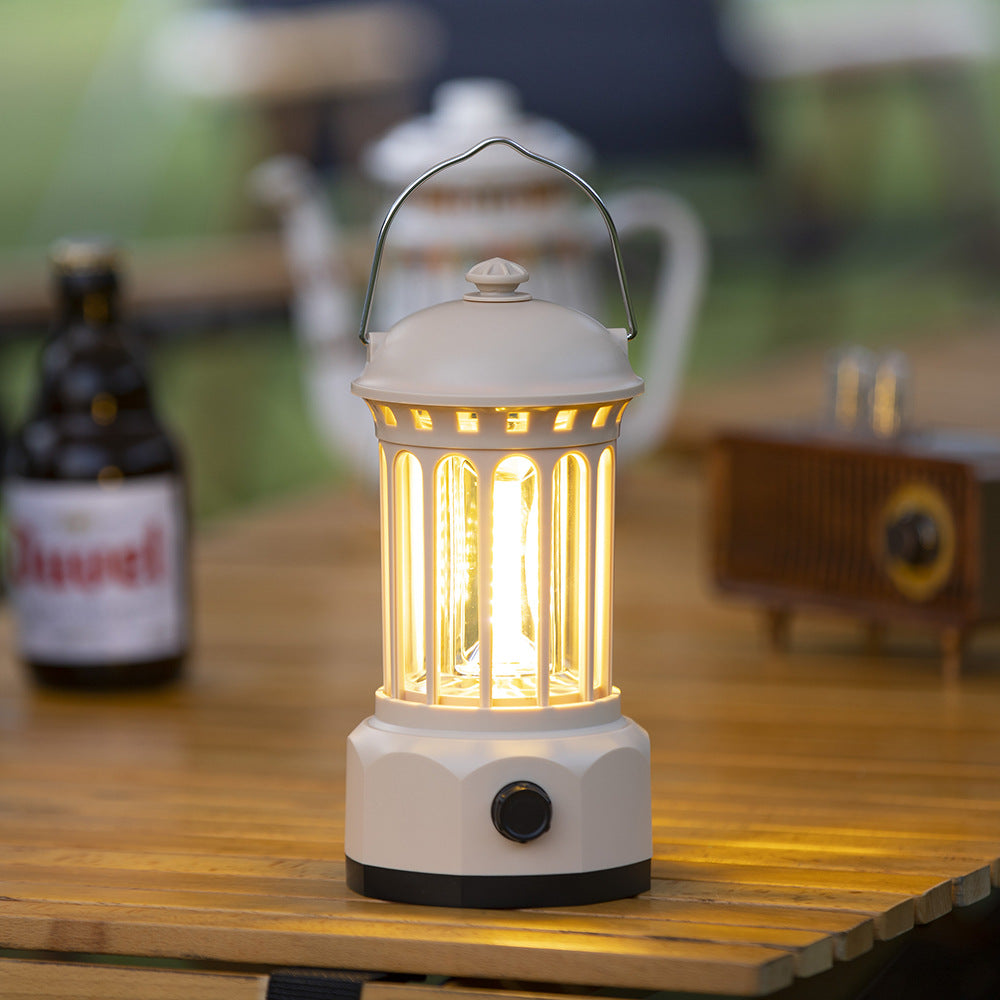 COB Portable Retro Camping Lantern Tent Light