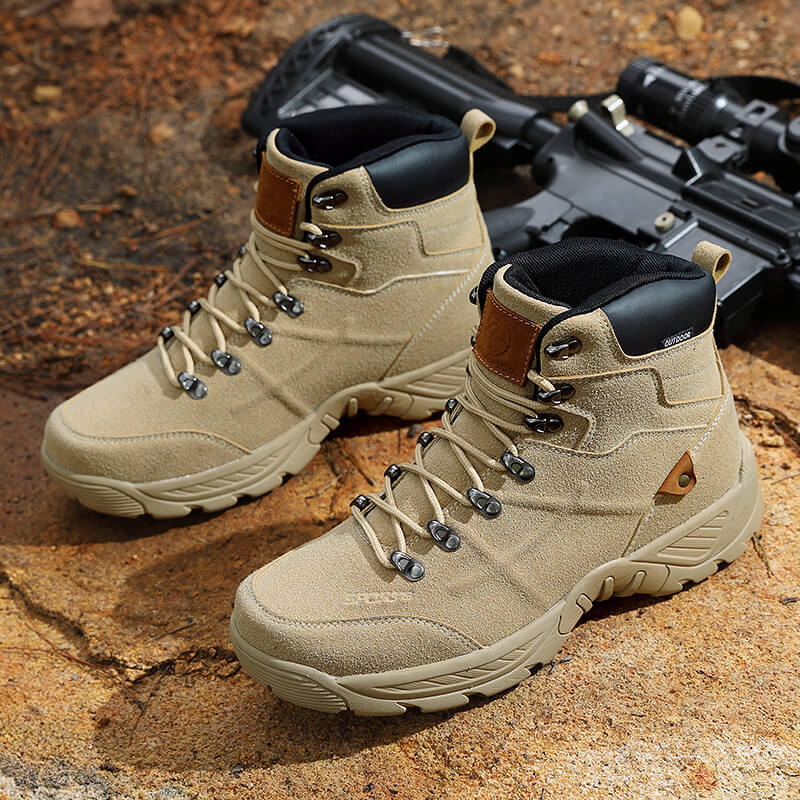 Men’s Mid-High Autumn Winter Plus-Size Hiking Boots