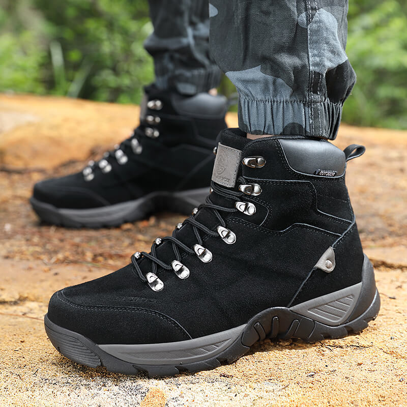 Men’s Mid-High Autumn Winter Plus-Size Hiking Boots