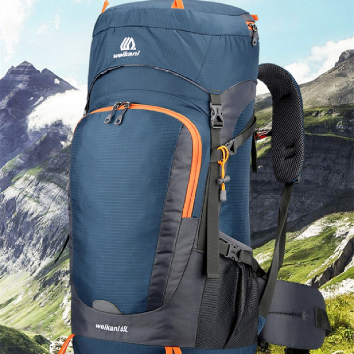 Men's Nylon Mountaineering Hiking and Camping Backpack