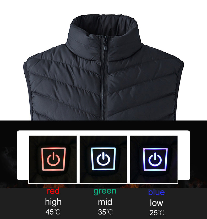 Men’s Camouflage USB Heated Sleeveless Vest