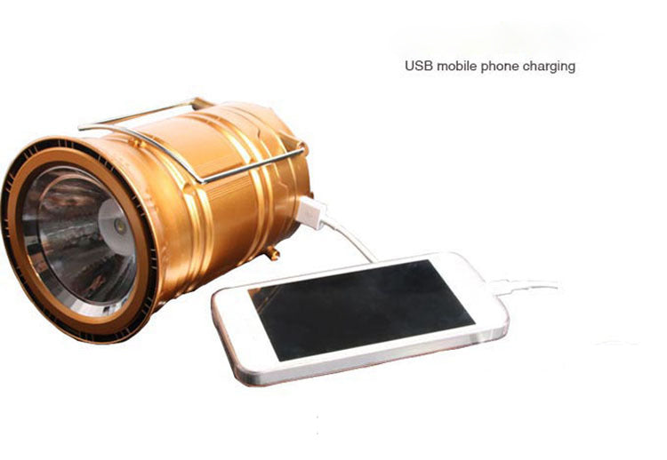 Solar Rechargeable Telescopic Multifunctional Camping Lantern