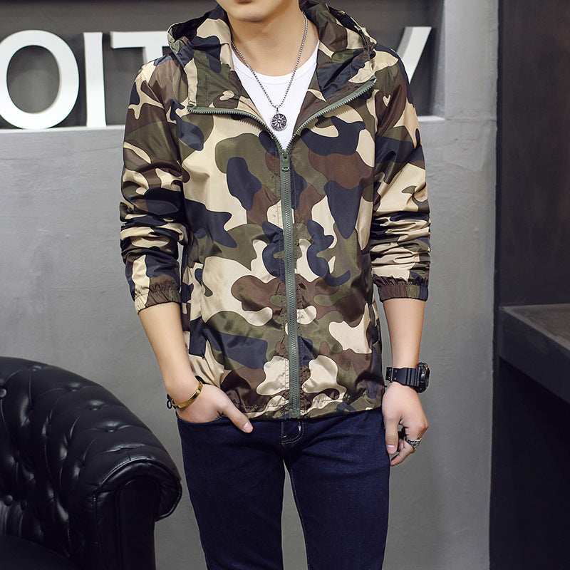 Men’s Slim Fit Camouflage Fashion Jacket
