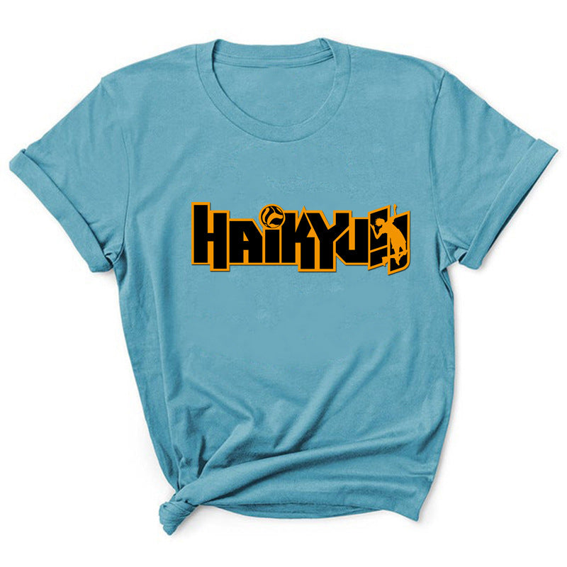Haikyuu Volleyball Print Short Sleeve T-Shirt