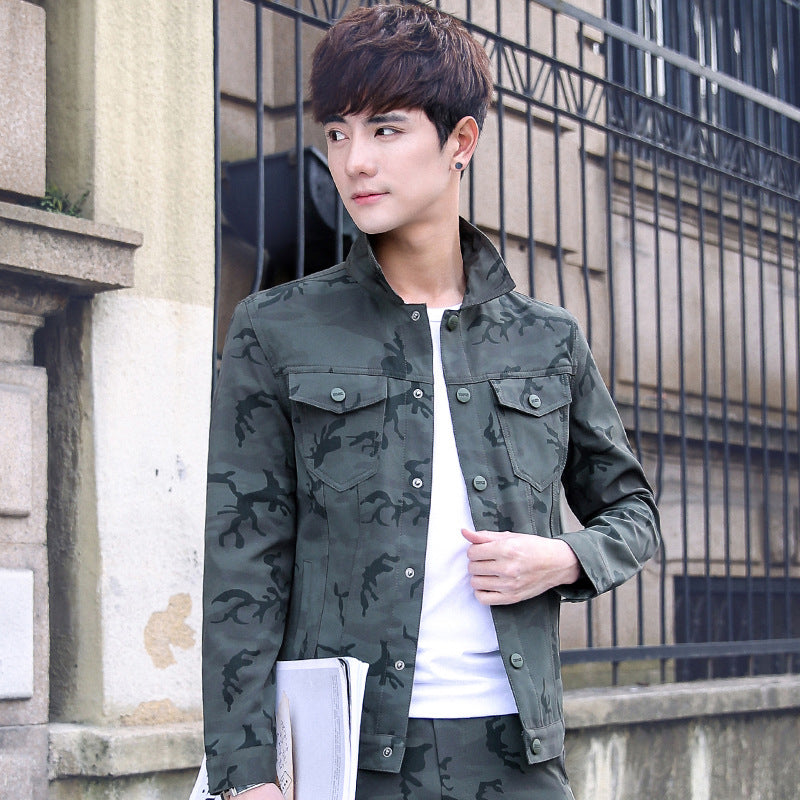 Men’s Camouflage Jacket and Stylish Overalls