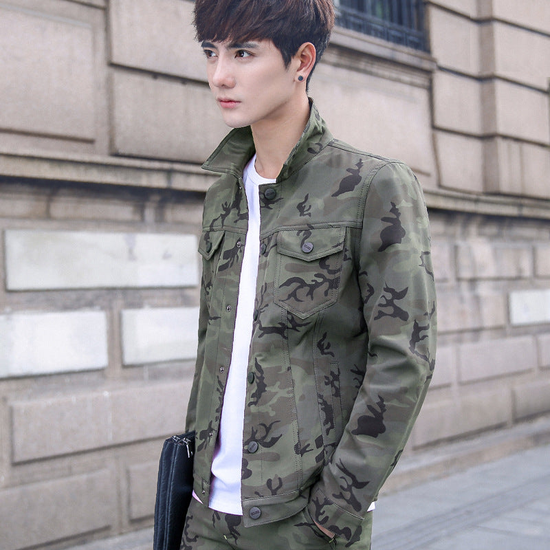 Men’s Camouflage Jacket and Stylish Overalls
