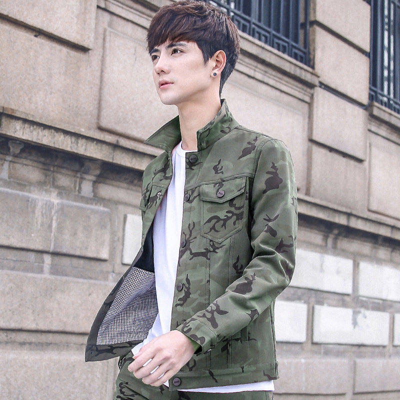 Men’s Camouflage Jacket and Stylish Overalls