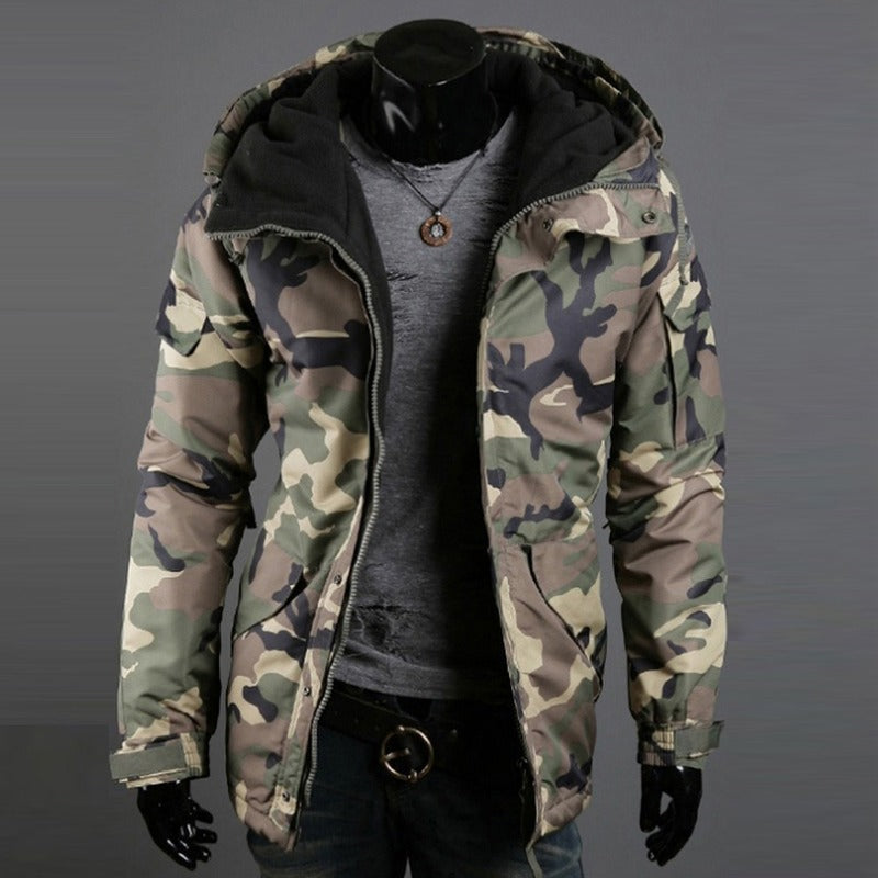 Men’s British Camouflage Hooded Jacket