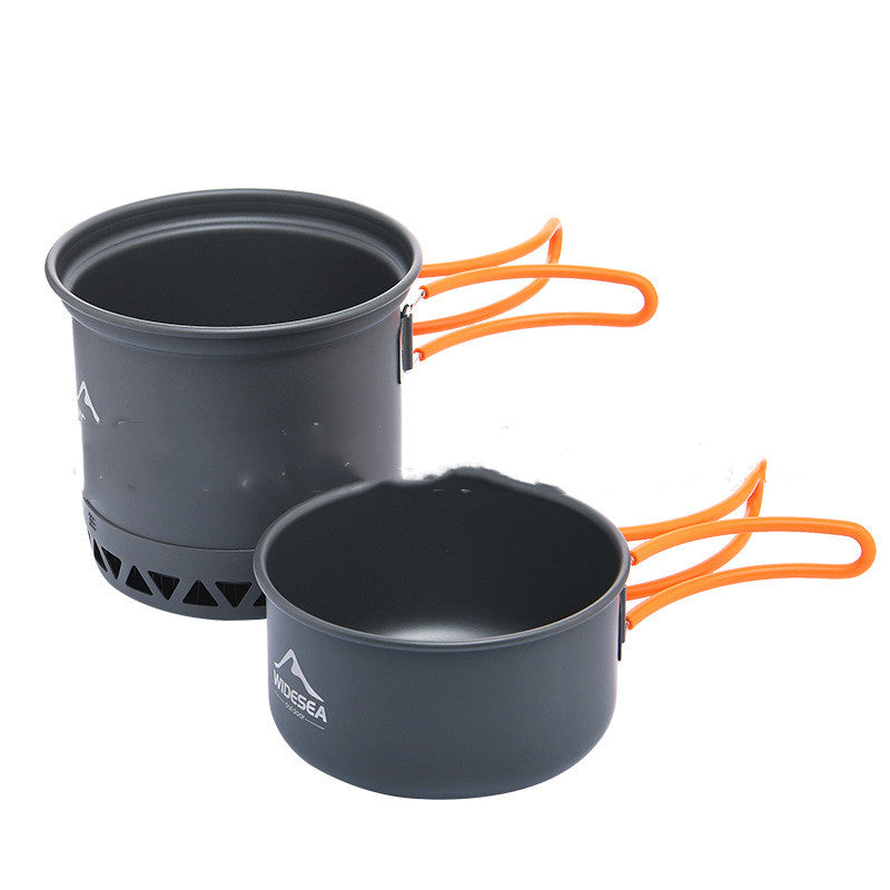 Widesea Outdoor Camping Cookware Set with Travel Pots & Utensils