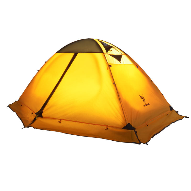 Outdoor Double-Layer Camping Tent with Aluminum Poles