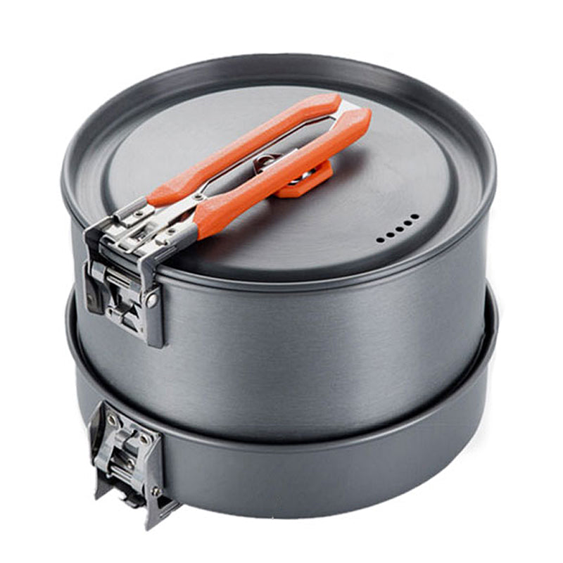 Portable Outdoor Camping Cookware – Heat Set for Picnic