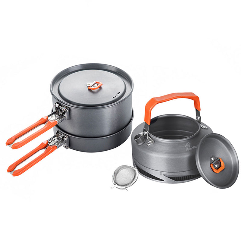 Portable Outdoor Camping Cookware – Heat Set for Picnic