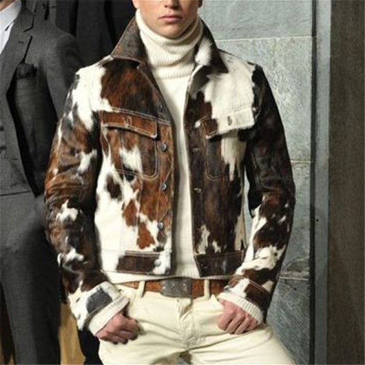 Men’s Slim Fit Camouflage Fashion Jacke