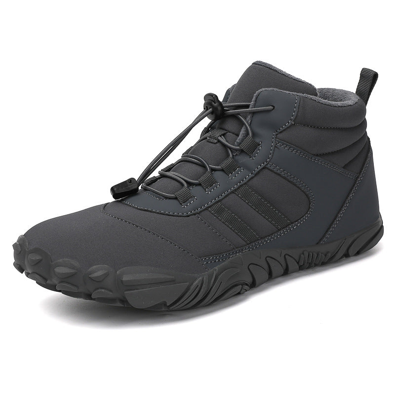 High-Top Snow Hiking Boots Non-Slip Fleece-Lined