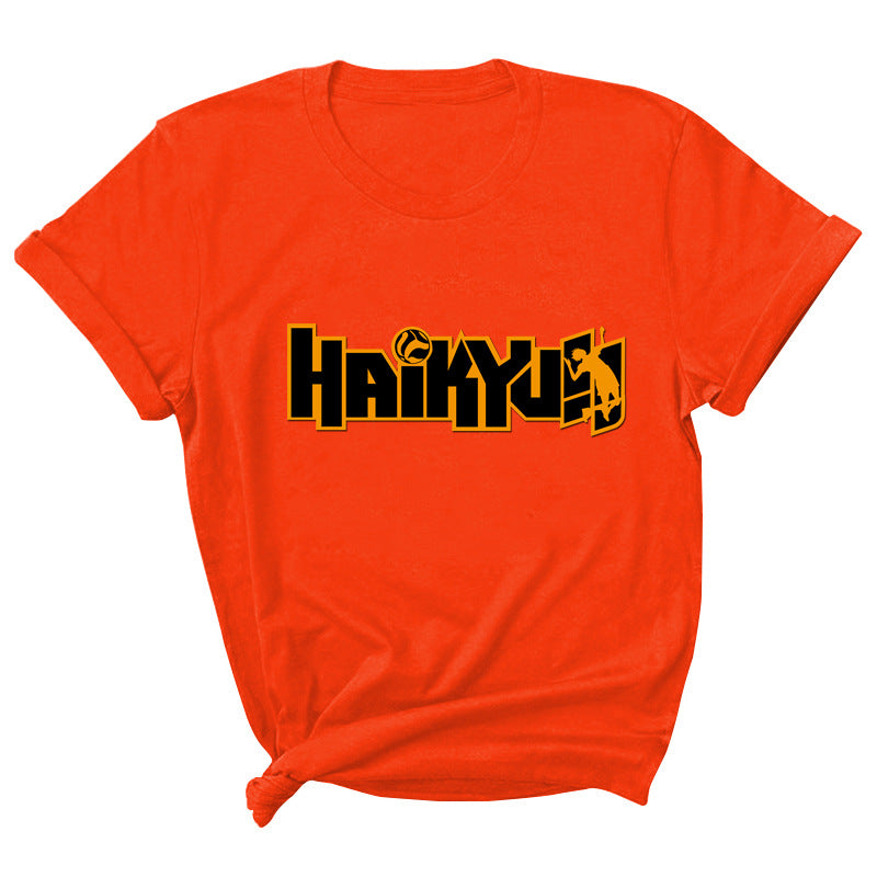Haikyuu Volleyball Print Short Sleeve T-Shirt