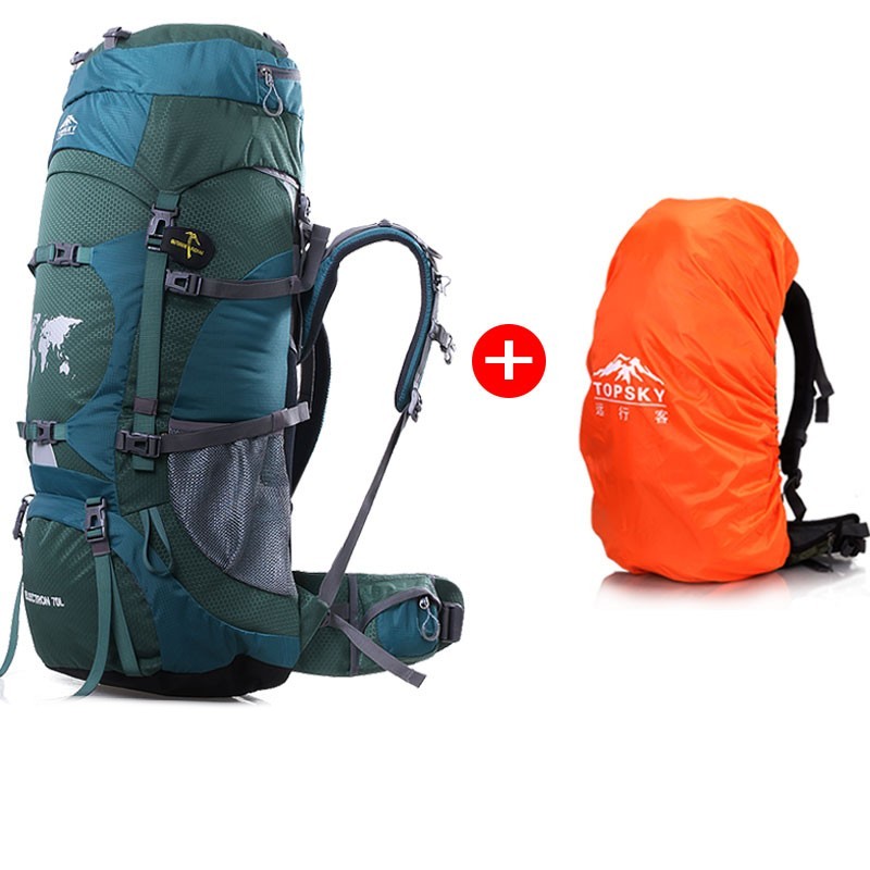 Large Capacity Water Resistant Multifunctional Hiking Backpack