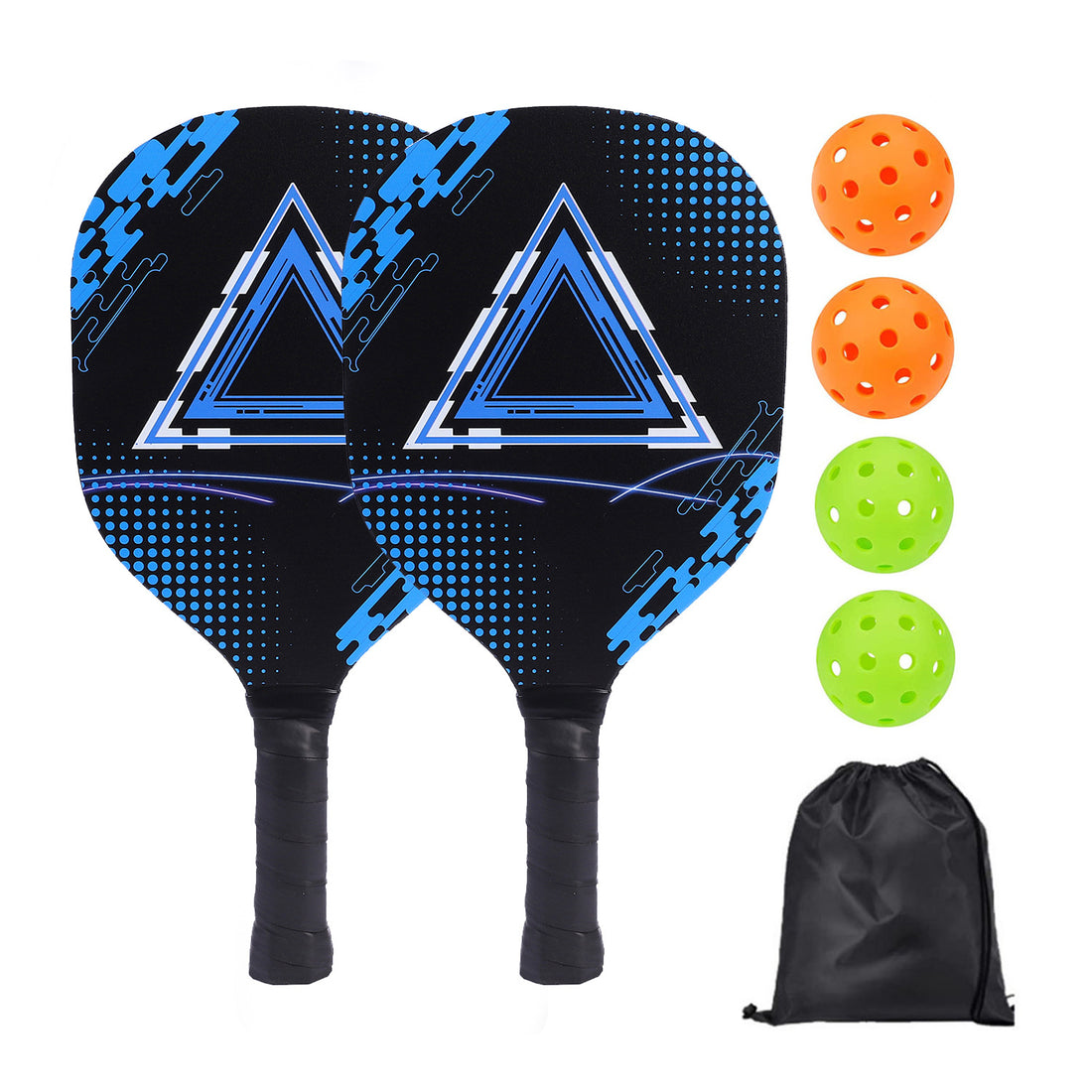 Poplar UV Printed Pickleball Paddle Set