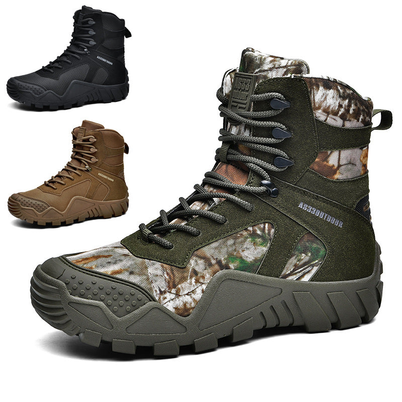 High-Top Tactical Outdoor Hiking Boots