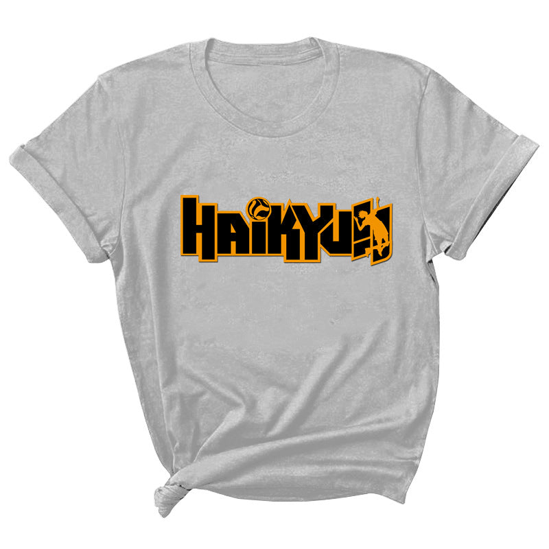 Haikyuu Volleyball Print Short Sleeve T-Shirt