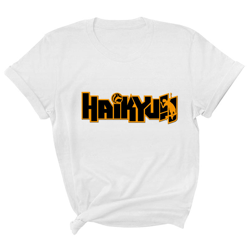 Haikyuu Volleyball Print Short Sleeve T-Shirt