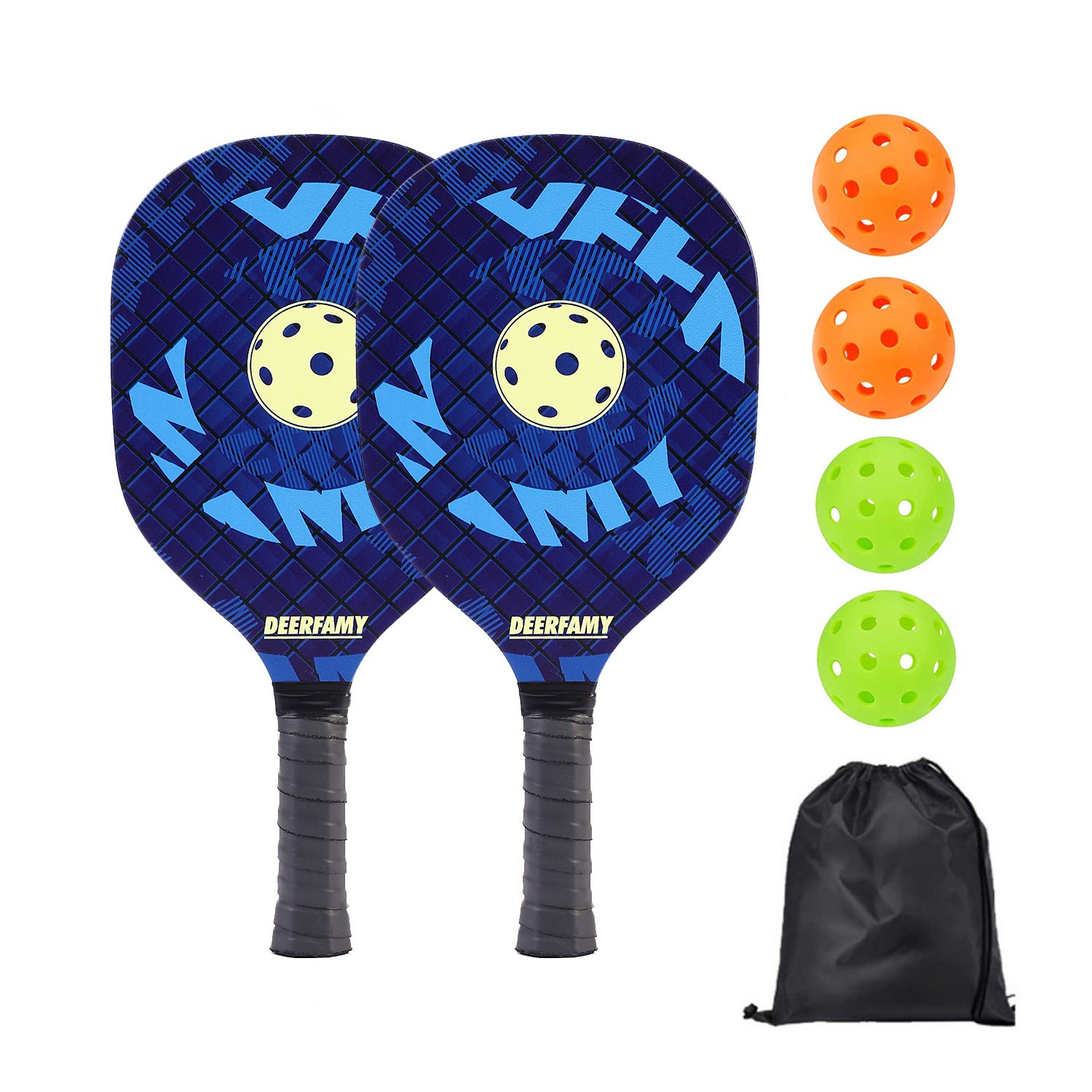 Poplar UV Printed Pickleball Paddle Set