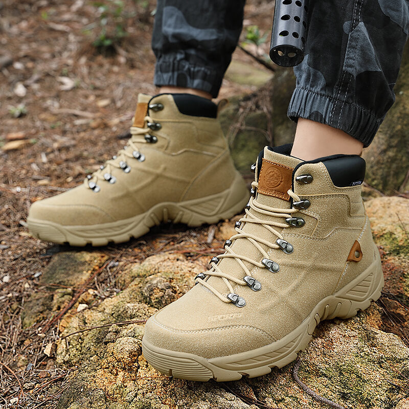 Men’s Mid-High Autumn Winter Plus-Size Hiking Boots