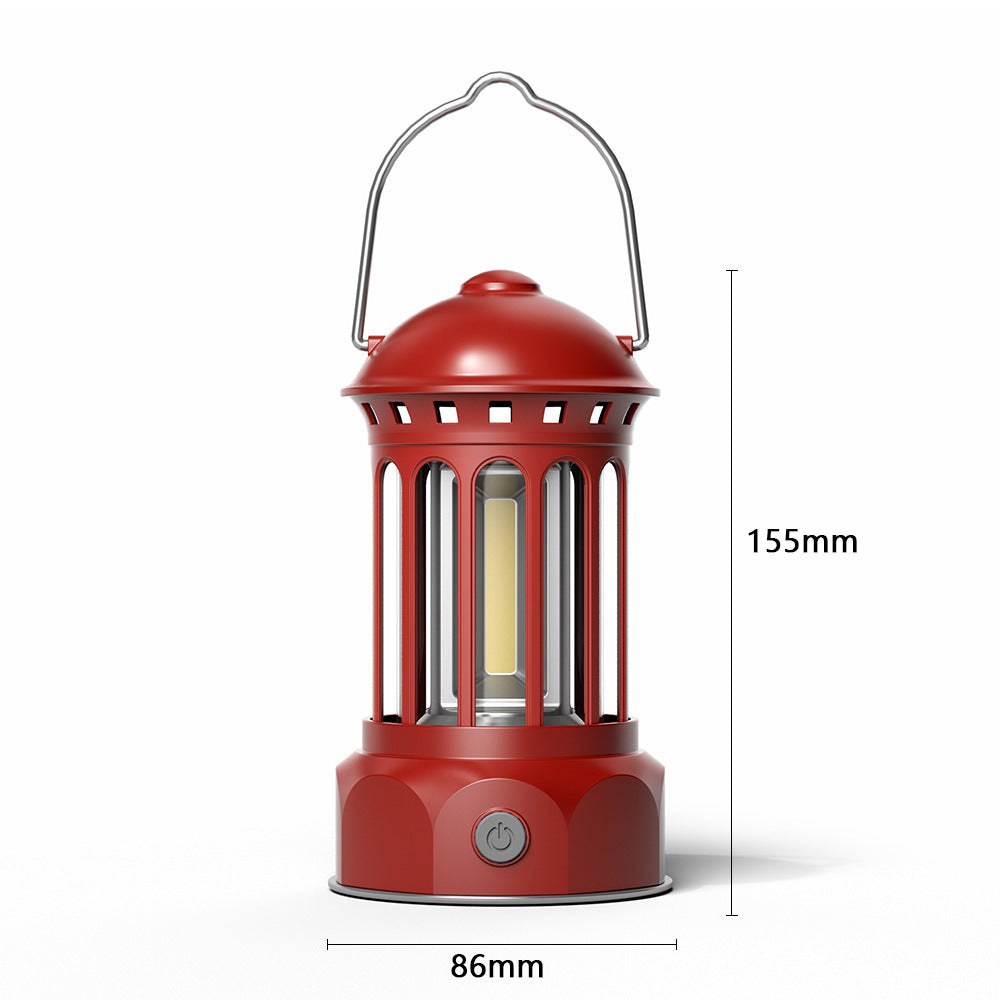 COB Portable Retro Camping Lantern Tent Light