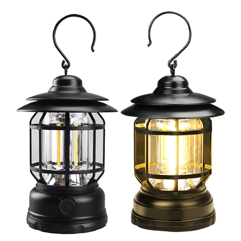Retro Multifunctional Warm Light Camping Lantern
