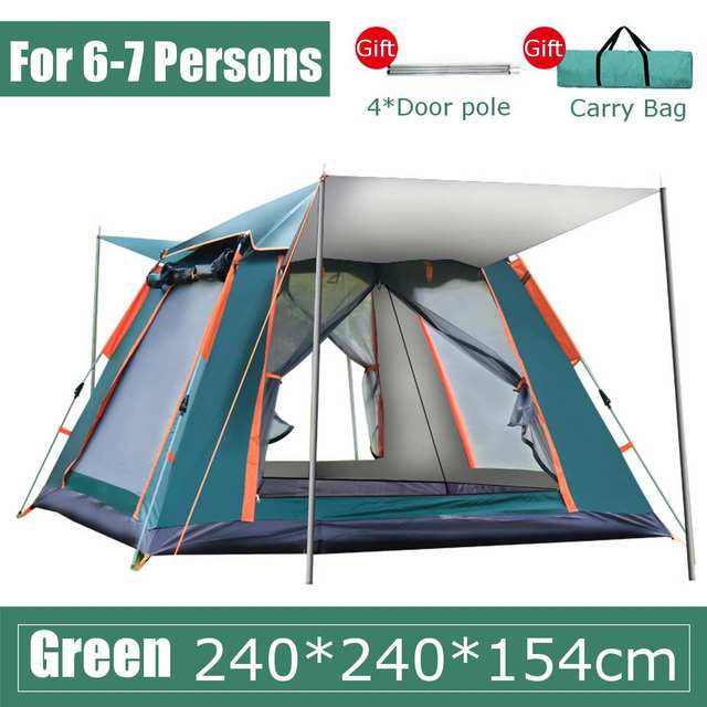 Automatic Outdoor Beach and Camping Tent – Rainproof, Multi-Person