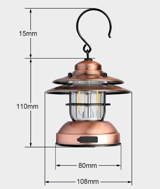 Retro USB Rechargeable Camping Lantern L088
