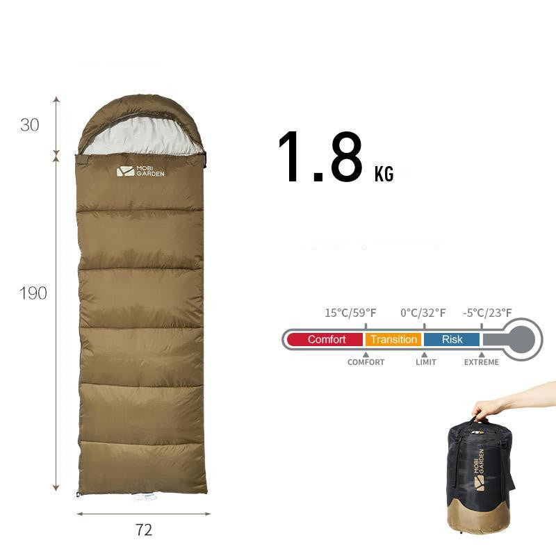 Thickened Mummy Sleeping Bag – Outdoor Winter Camping