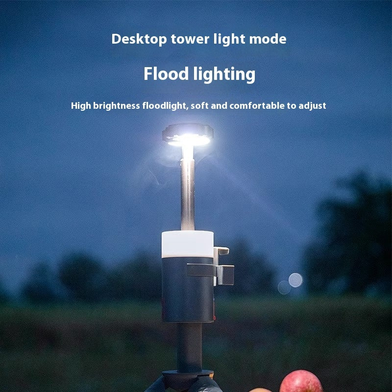 Portable Multi-Functional Outdoor Camping Lantern with Aluminum Retractable Bracket