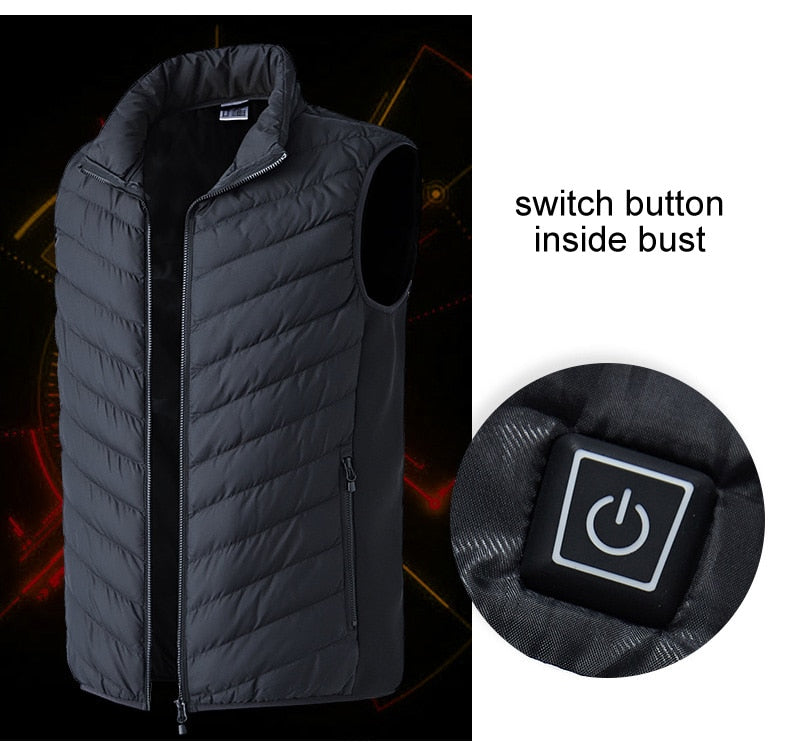 Men’s Camouflage USB Heated Sleeveless Vest