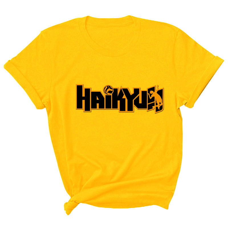 Haikyuu Volleyball Print Short Sleeve T-Shirt