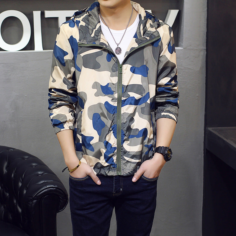 Men’s Slim Fit Camouflage Fashion Jacket