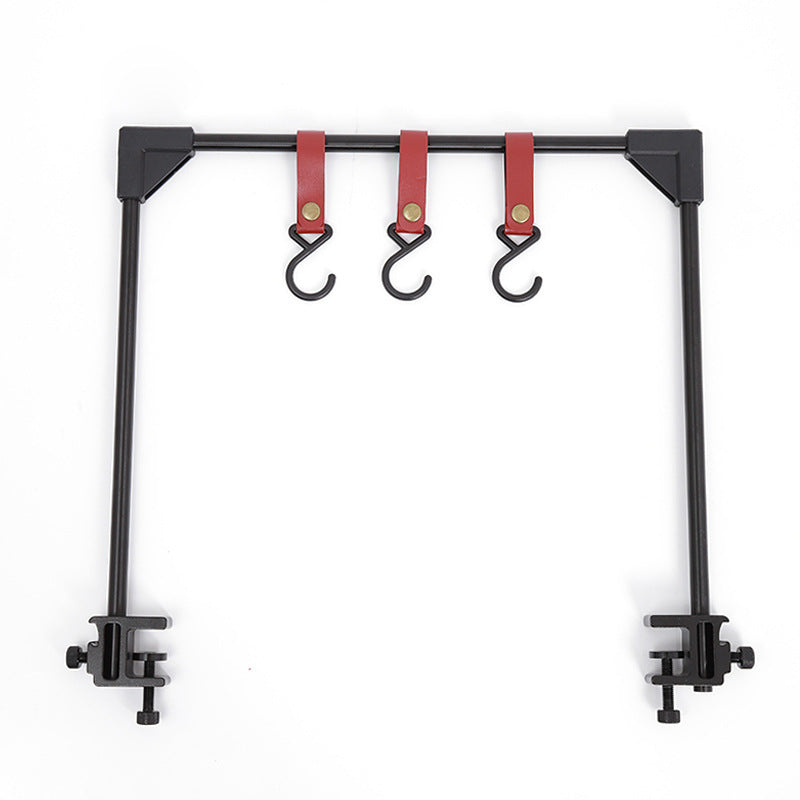 Adjustable Camping Cookware Hanging Rack With Base Clamp