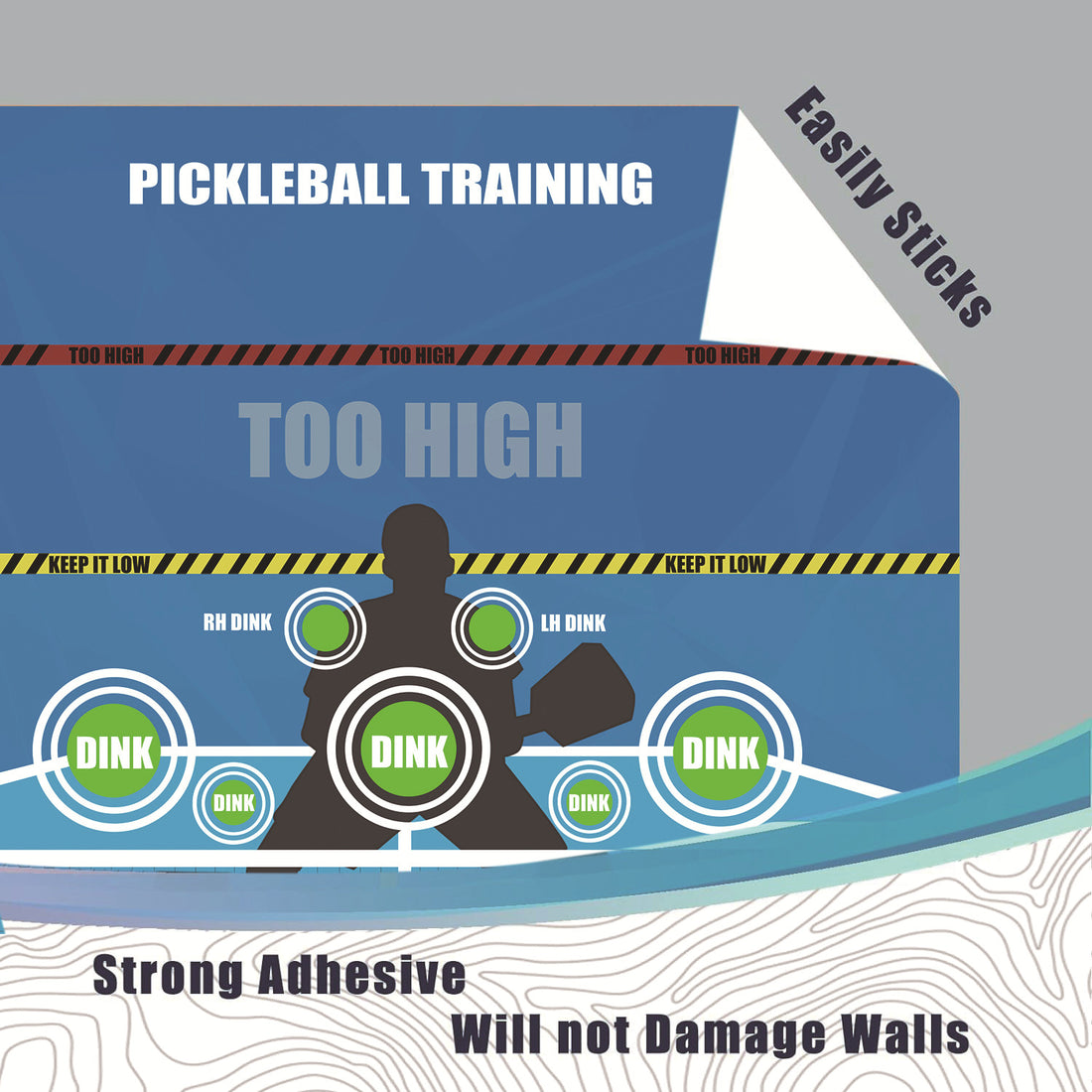 Golf And Pickleball Training Mat Sports Practice Accessory