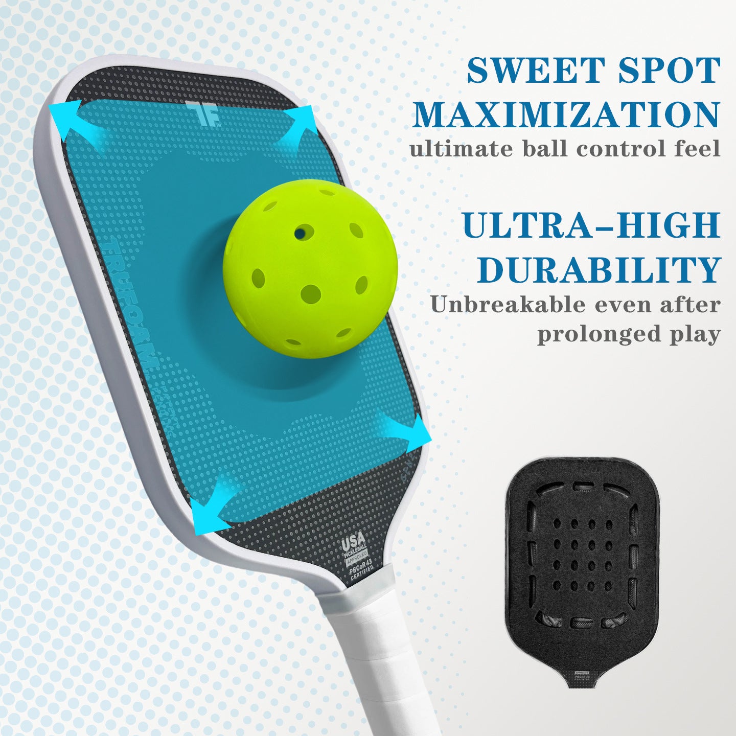 EPP Foam Core T700 Carbon Fiber Pickleball Paddle