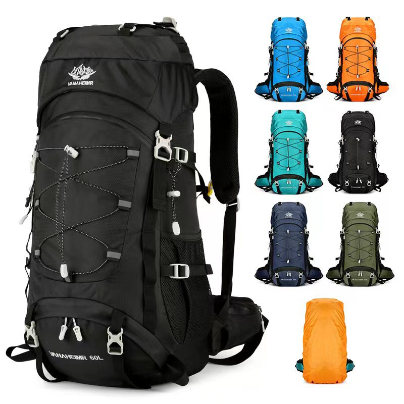 60L Large Capacity Outdoor Hiking, Camping, and Travel Backpack