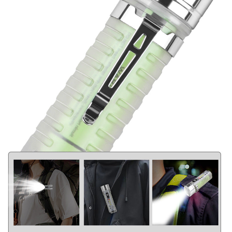 Rechargeable Waterproof LED UV Flashlight Pocket Lamp