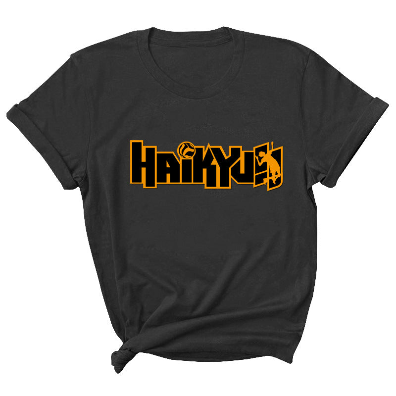 Haikyuu Volleyball Print Short Sleeve T-Shirt