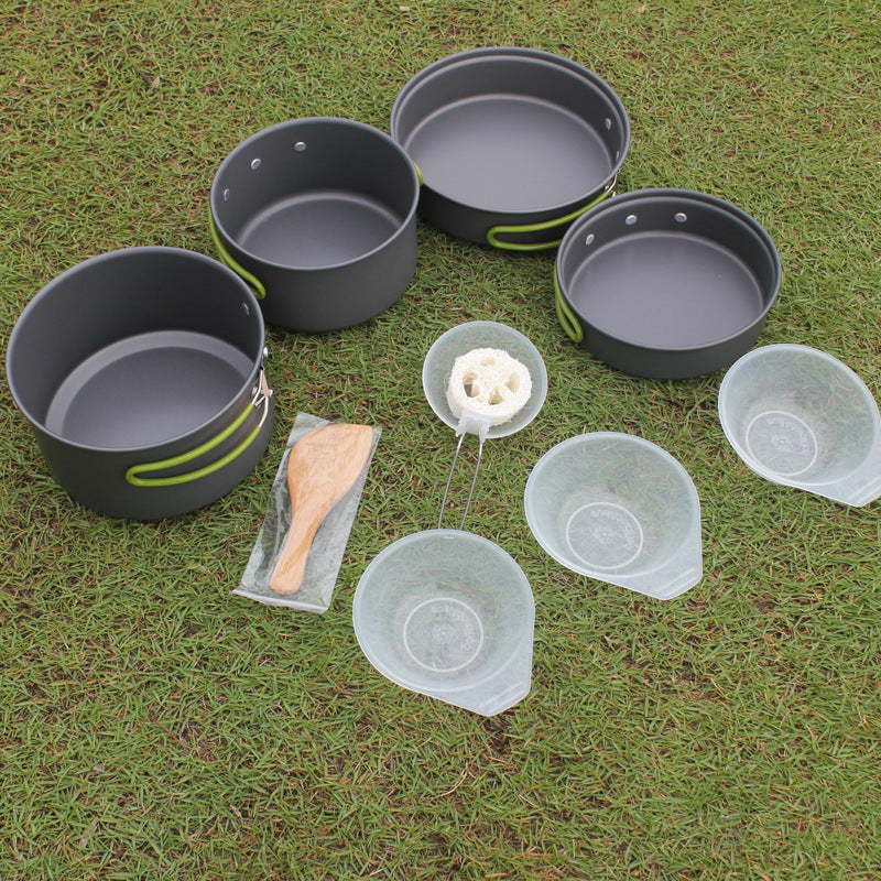 Outdoor Portable Non-Stick Cookware Set – Camping, Hiking for 2–3 People