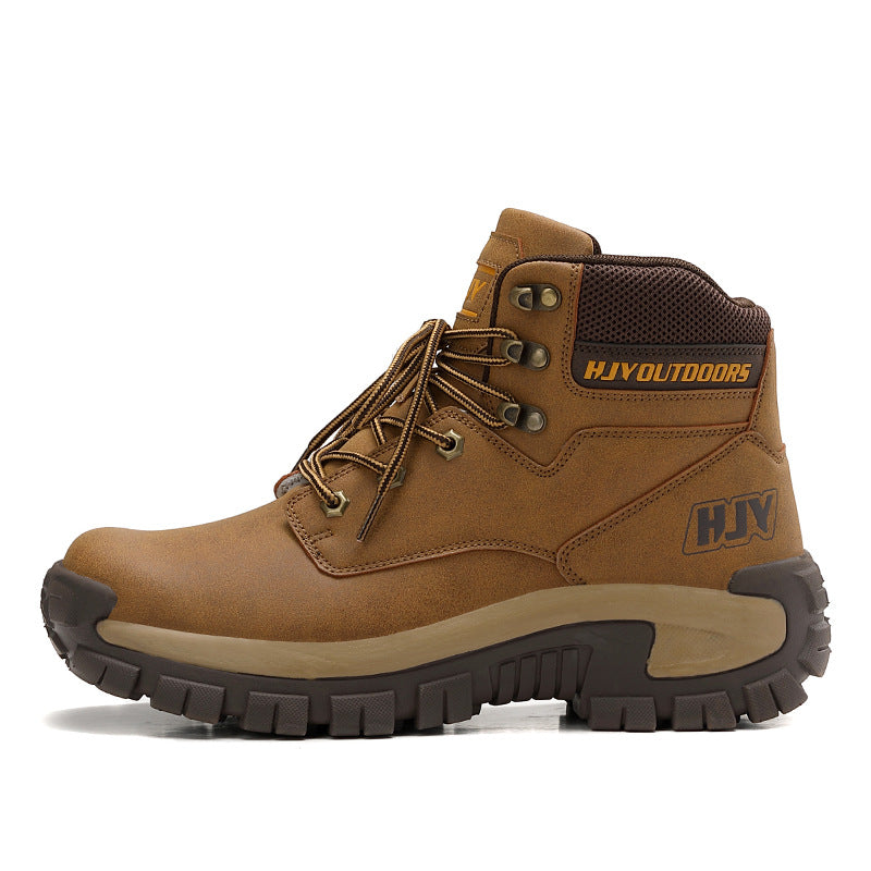 High-Top Outdoor Hiking Boots Large-Size Training Shoes