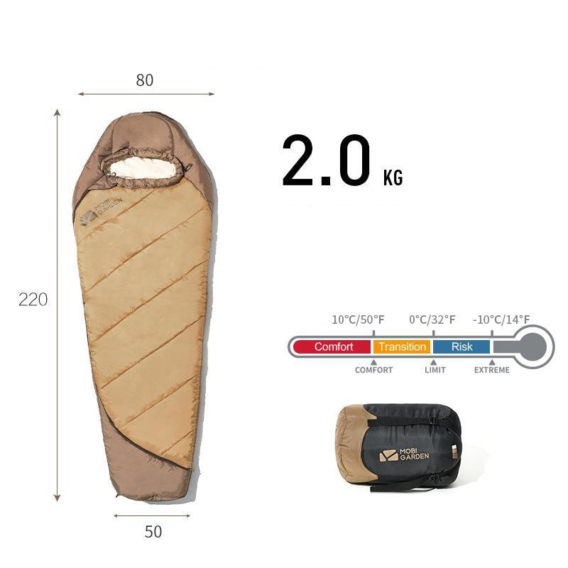 Thickened Mummy Sleeping Bag – Outdoor Winter Camping