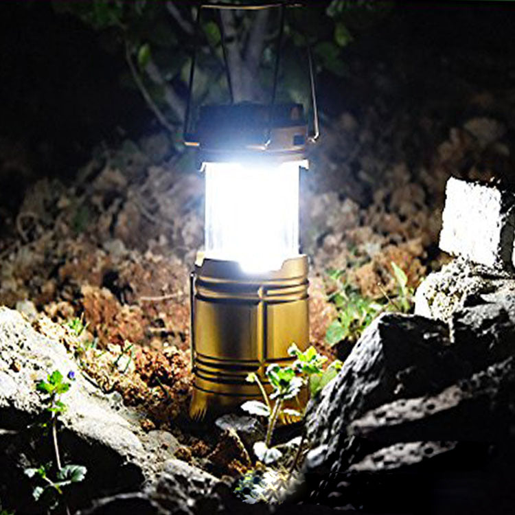 Solar Rechargeable Telescopic Multifunctional Camping Lantern