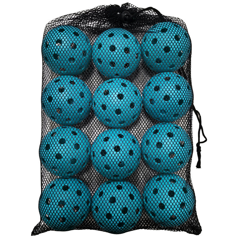 40 Hole 74mm Plastic Pickleball Balls Set 12 Pack