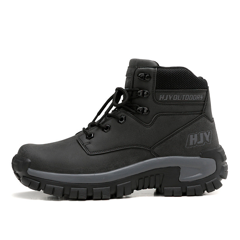 High-Top Outdoor Hiking Boots Large-Size Training Shoes
